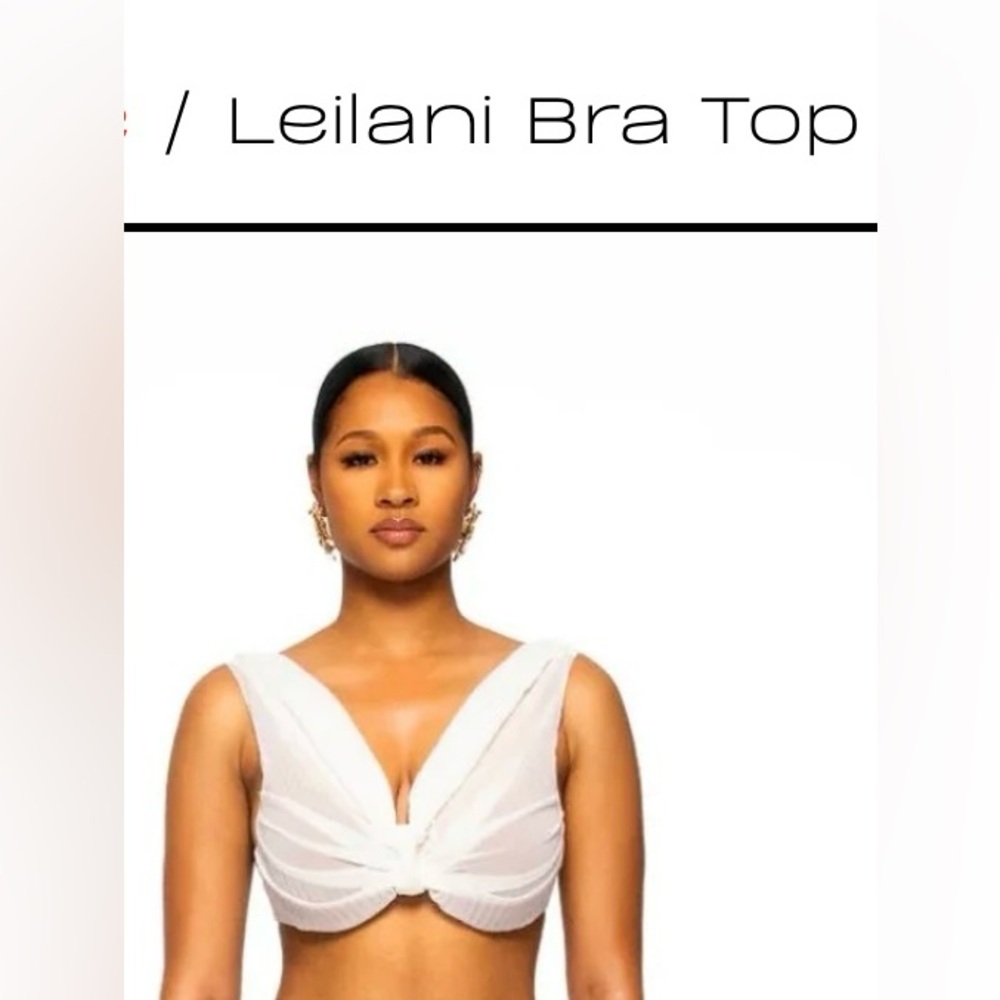 ISO Hanifa Leilani Top, White, Large